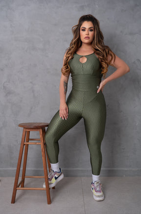 Macacão FlexSuit em Poliamida - Verde